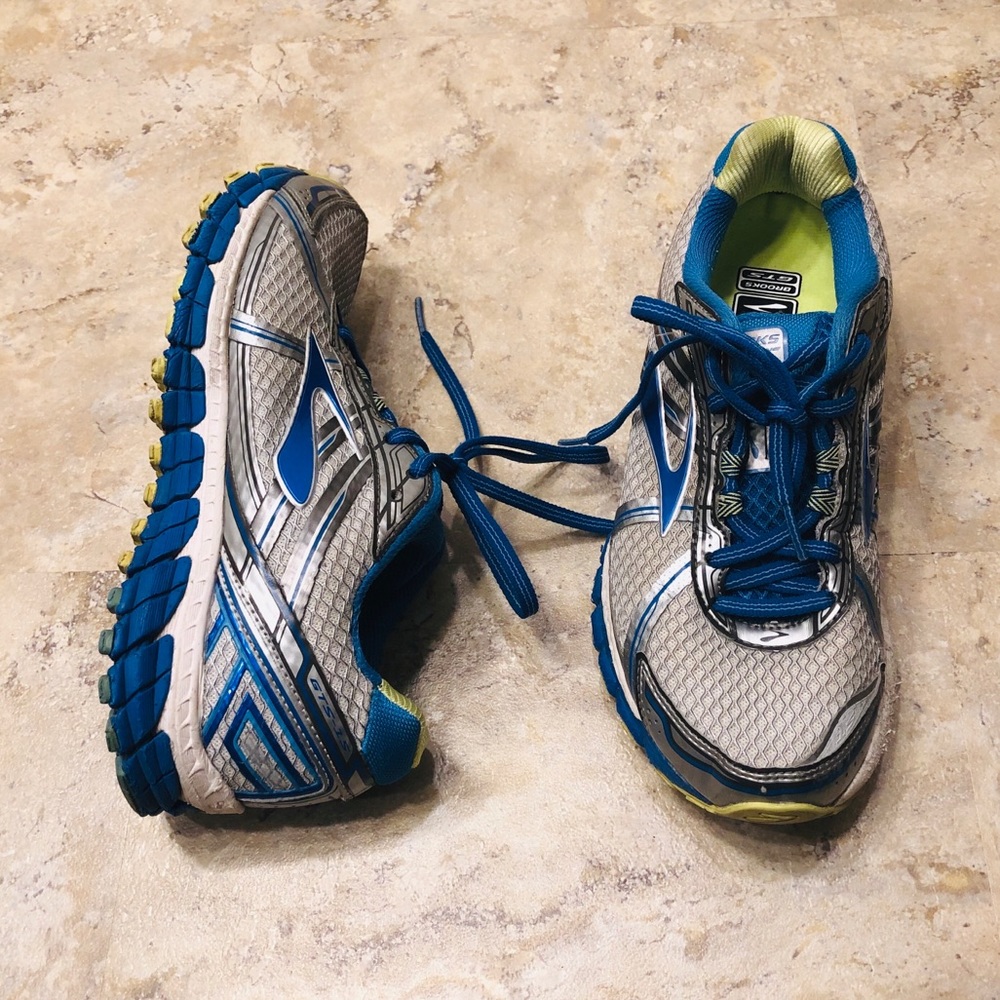 Brooks Adrenaline GTS 15 Silver Blue Men’s Size 8